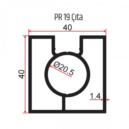 40x40 Tek Kanallı