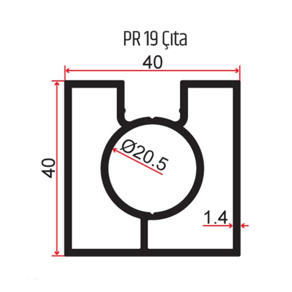 40x40 Tek Kanallı